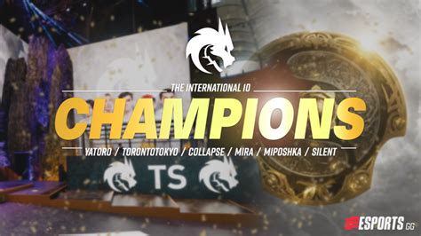 Underdogs Team Spirit are TI10 Champions, winning .